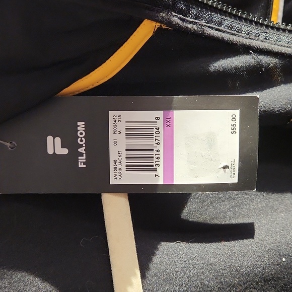 MEN'S FILA TRACK JACKET SIZE XXL NEW WITH TAGS - Picture 3 of 8